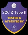SOC 2 Type II — tested and attested by Prescient Assurance